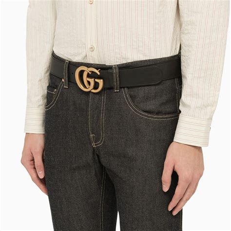 cintura gucci pelle enra|Cintura GG In Pelle GUCCI .